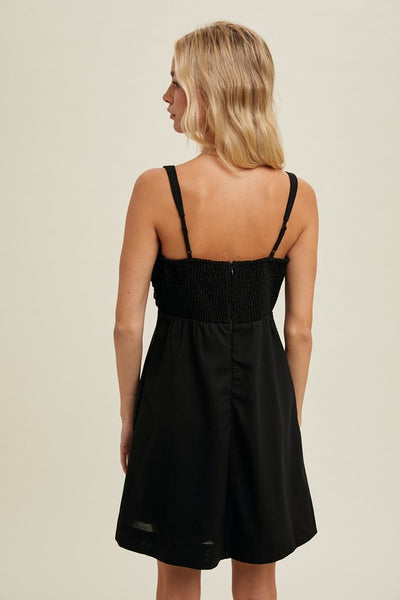 Pleated Bust Mini Dress – Free Souls Boutique