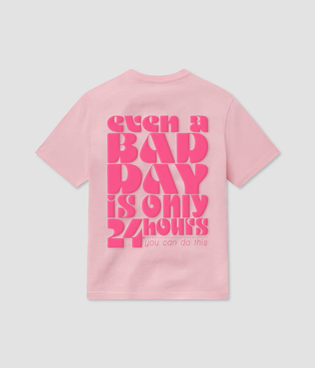 Think Positive-Even a Bad Dayis Only 24 Hours SS Graphic Tee