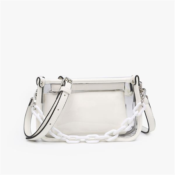 Jessica Clear Crossbody Bag With Chainstrap – Free Souls Boutique