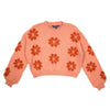 Crop Flower Sweater