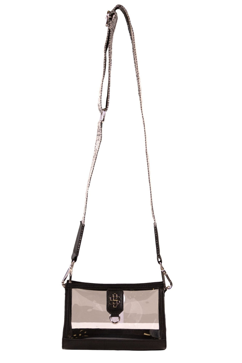 Clear Leather Crossbody Bag With Guitar Strap – Free Souls Boutique