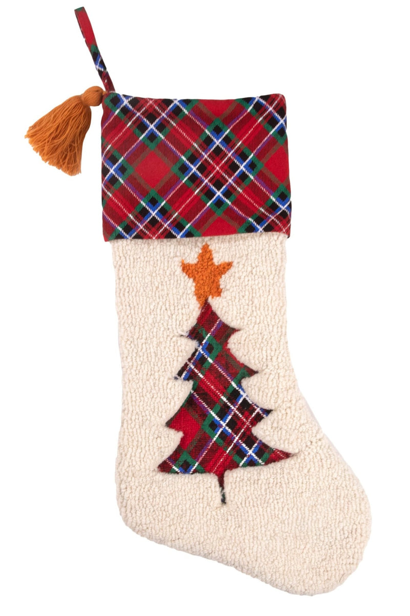 Plaid Tree Stocking