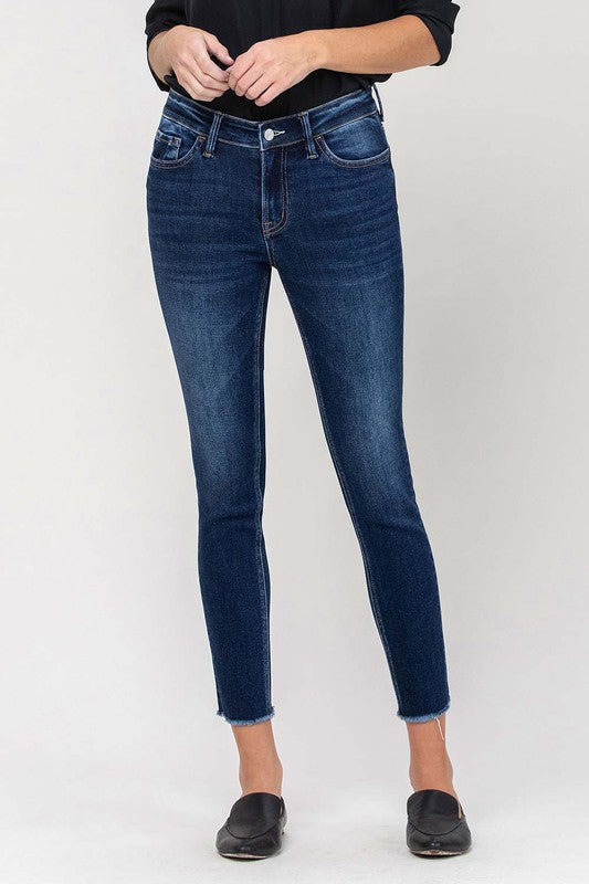 Amber Mid Rise Crop Skinny Jeans