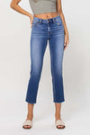 Melissa Mid Rise Straight Crop Jeans