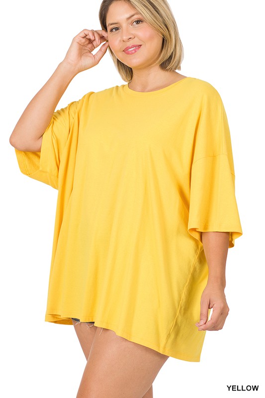 Plus Drop Shoulder Boyfriend Tee