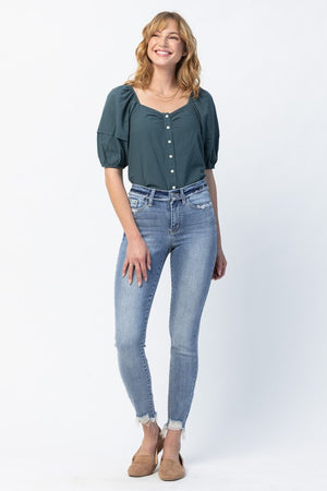 Release Waist Mid Rise Skinny Jeans