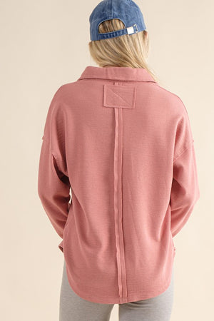 LS Knit Collar Top