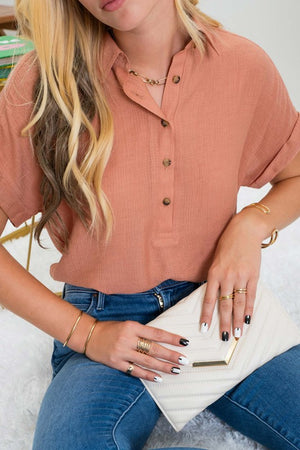 Mid Button Down Top