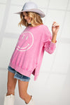 Smiley Face Washed Sweatshirt