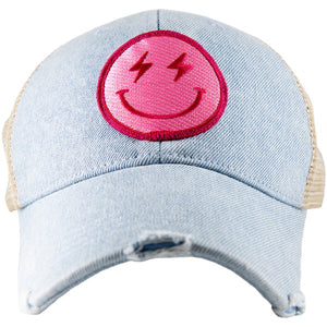 Lightning Happy Face Trucker Hat