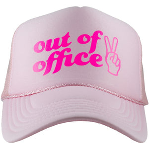 Out Of Office Decal Foam Trucker Hat