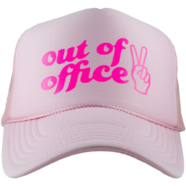 Out Of Office Decal Foam Trucker Hat