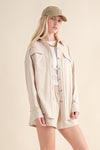 Cotton Terry Shacket