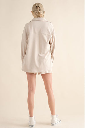 Cotton Terry Shacket