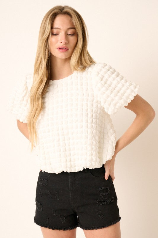 Bubble Texture Top
