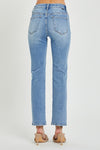 HR Ankle Slim Straight Jeans