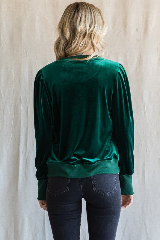 Velvet Sweatshirt