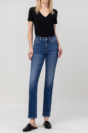 Moonlight High Rise Slim Straight Jeans