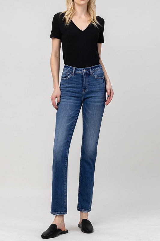 Moonlight High Rise Slim Straight Jeans