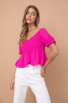 Smocked Shirring Top