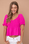 Smocked Shirring Top