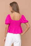 Smocked Shirring Top