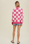Oversized Checkerboard Sweater