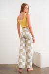 Square Neck Seam Detail Tank Top