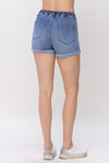 HW Cool Denim Pull On Drawstring Shorts