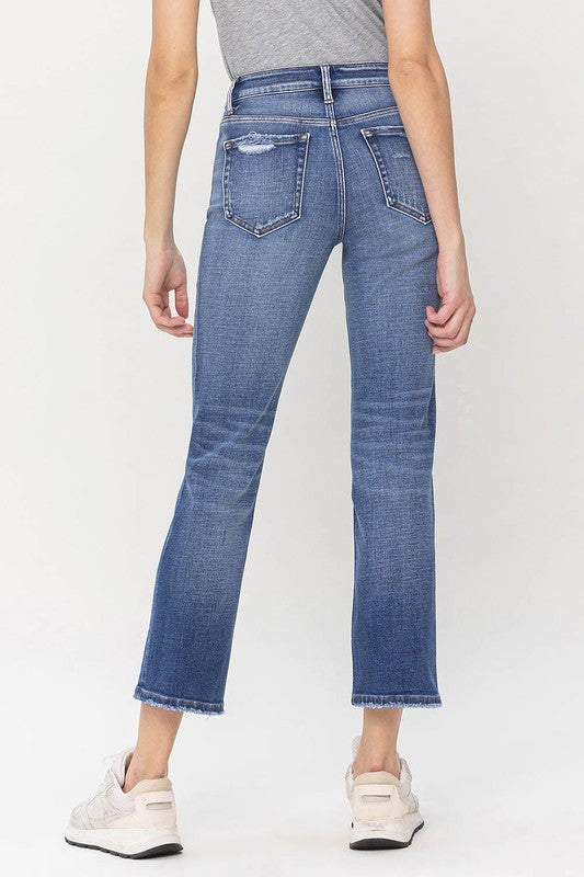 Impartially Mid Rise Straight Crop Jeans