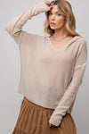 Thin Hooded Sweater Top