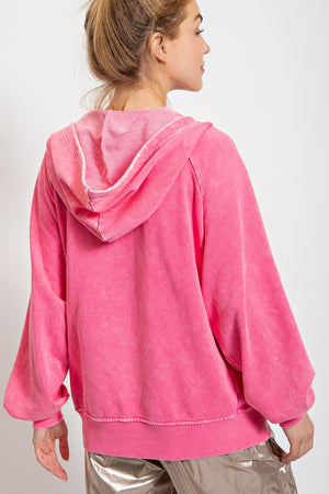 Washed Hoodie Jacket