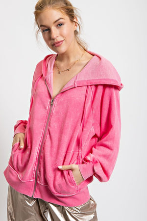 Washed Hoodie Jacket