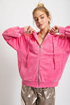 Washed Hoodie Jacket
