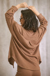 Cable Knit Button Shirt