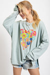 Floral Heart Sweatshirt