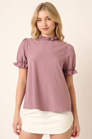 Ruffle Finish Solid Top