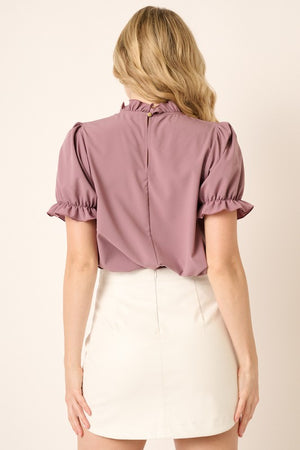 Ruffle Finish Solid Top