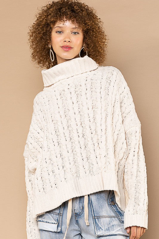 Turtleneck Chenille Sweater