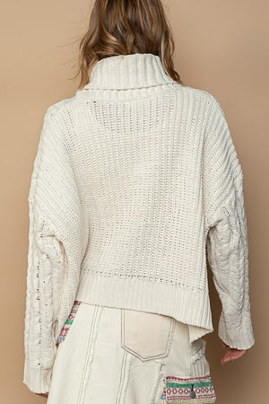 Turtleneck Chenille Sweater