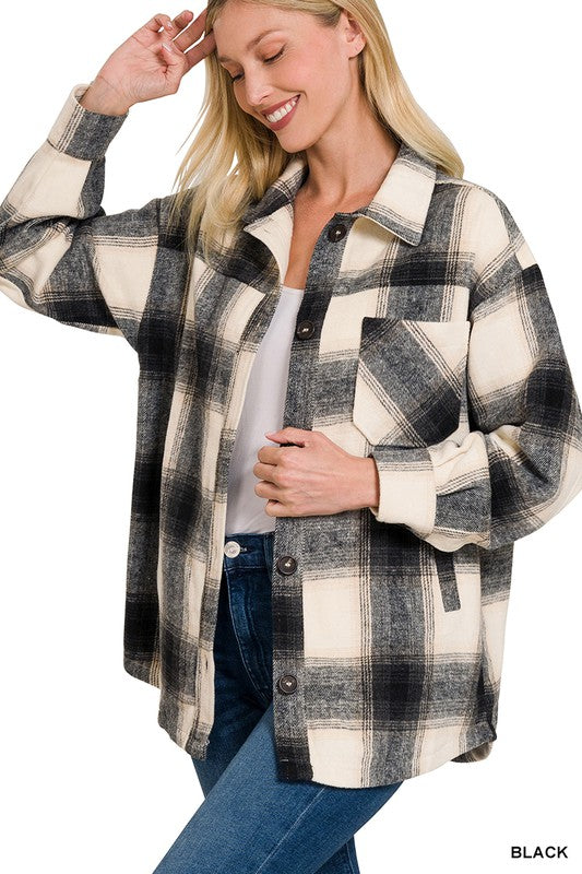 Yarn Dyed Plaid Shacket