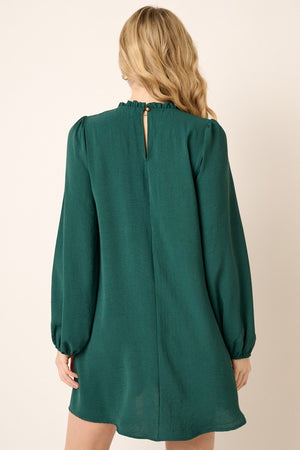 LS Airflow Ruffle Neck Dress