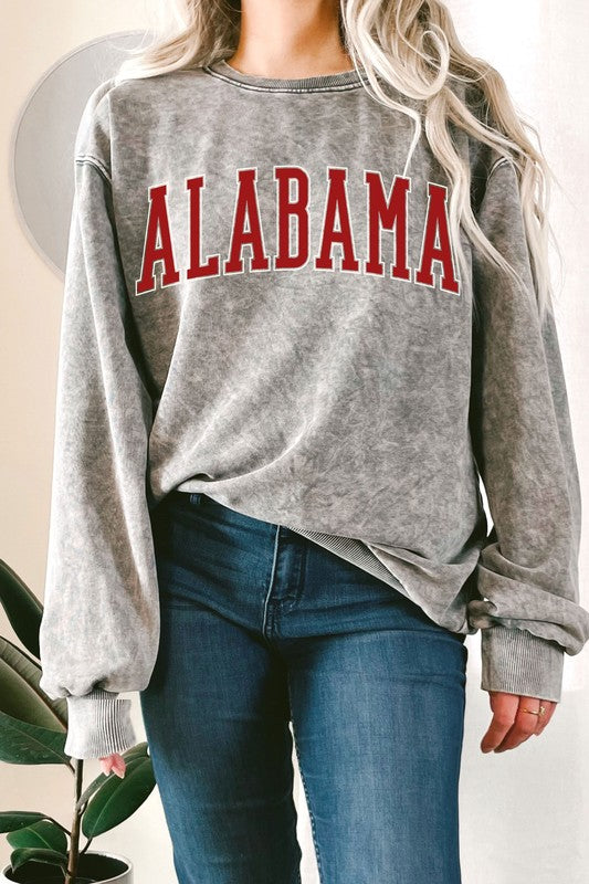 Alabama Puff Print Washed Sweatshirt