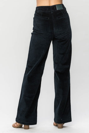 Overdyed Corduroy Trouser Wide Leg Pants