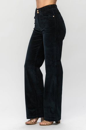 Overdyed Corduroy Trouser Wide Leg Pants