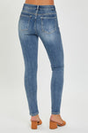 Mid Solid Ankle Skinny Jeans