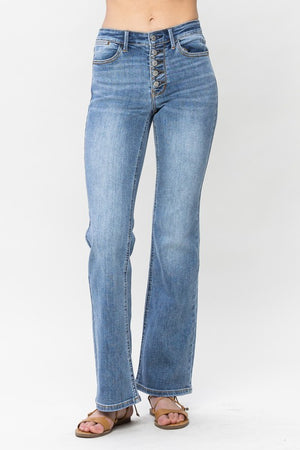 MR Vintage Button-Fly Bootcut Jeans
