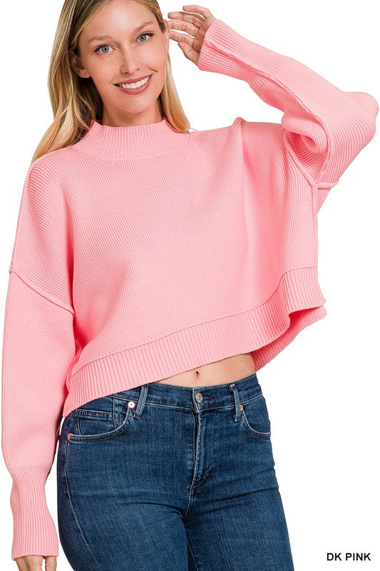 Side Slit Sweater Top