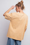 Mineral Wash Smiley Face Tee