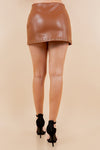 Studded Leather Skrt